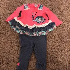 Worn once adorable light pink with "Jean" accent